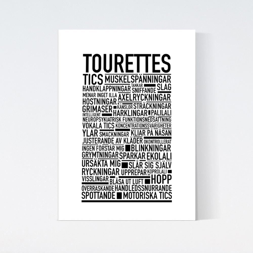 Tourettes Text Poster