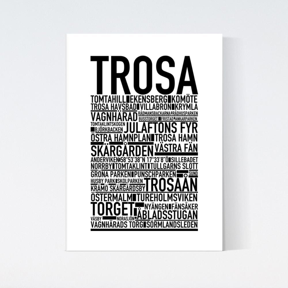 Trosa Text Poster