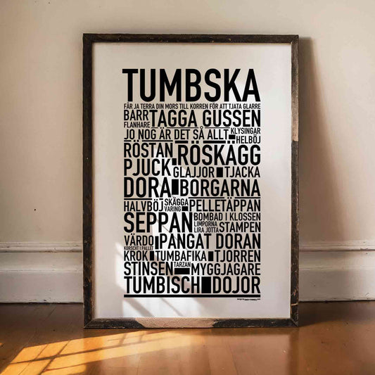 Tumbska Dialekt Text Poster