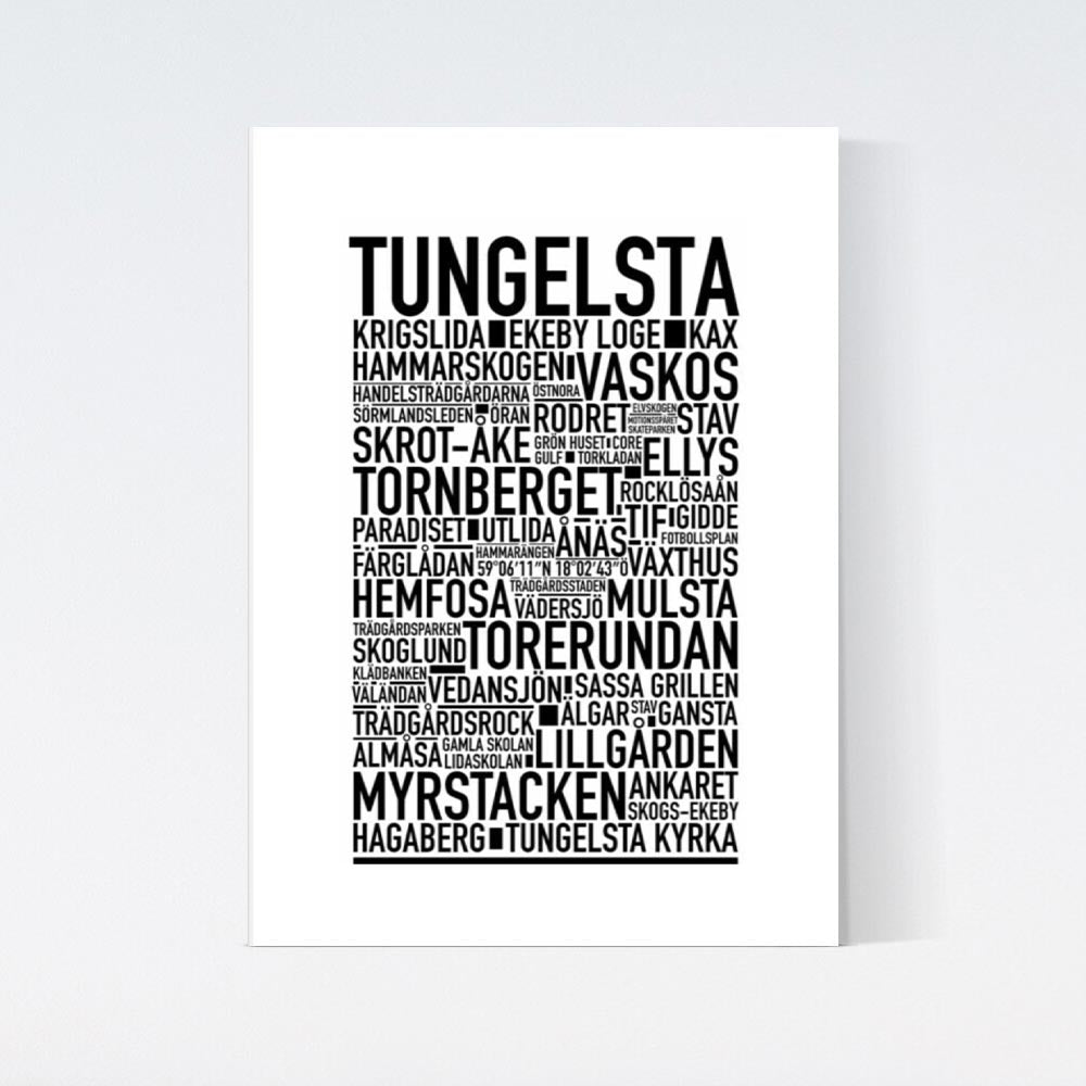 Tungelsta Text Poster