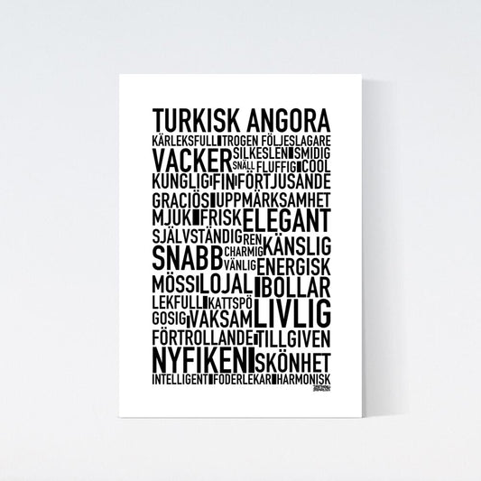 Turkisk Angora Text Poster
