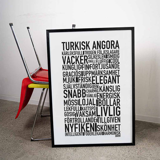 Turkisk Angora Text Poster