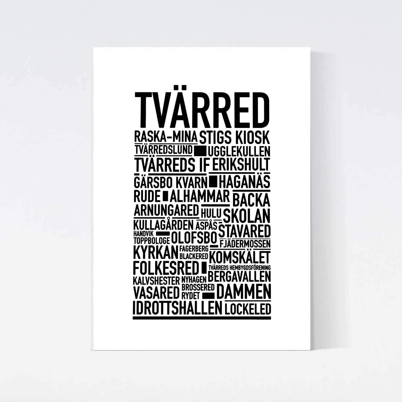 Tvärred Text Poster