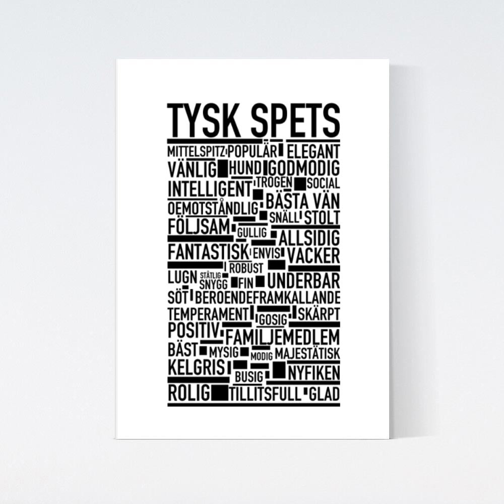 Tysk Spets Text Poster