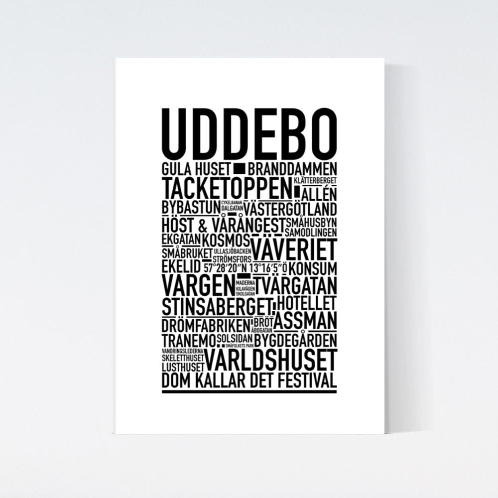 Uddebo Text Poster