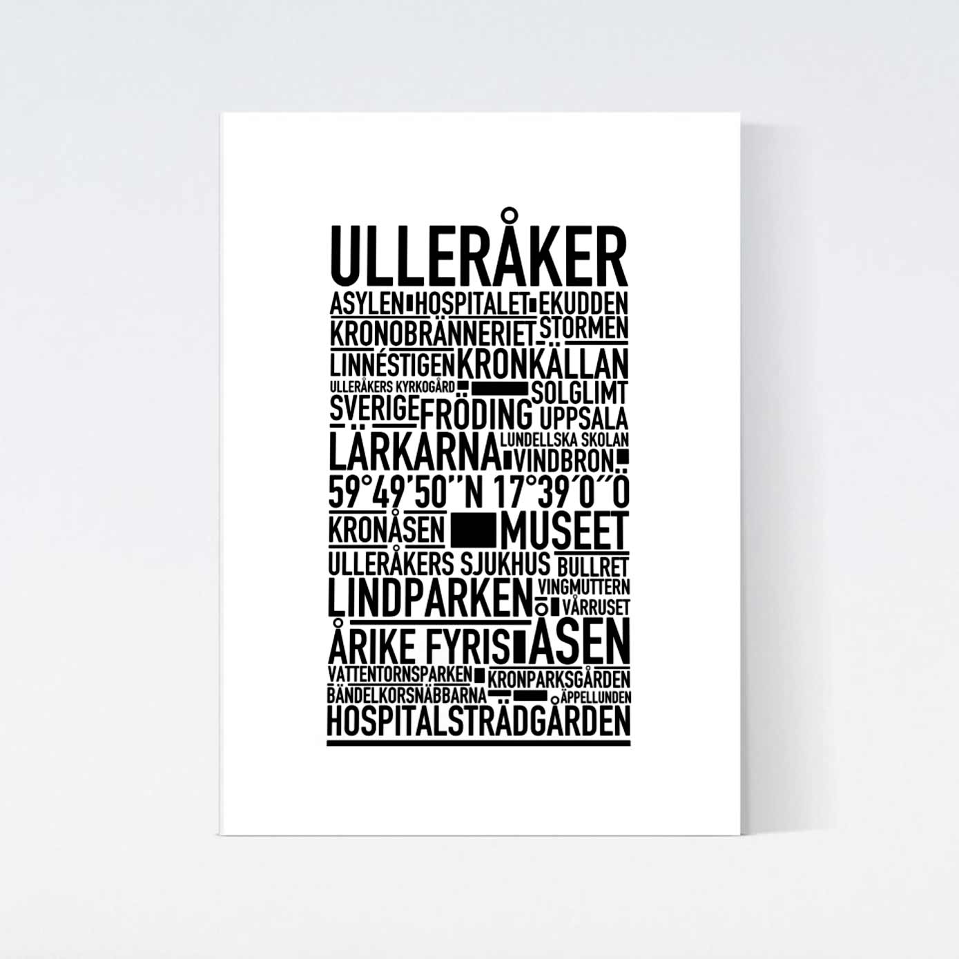 Ulleråker Text Poster