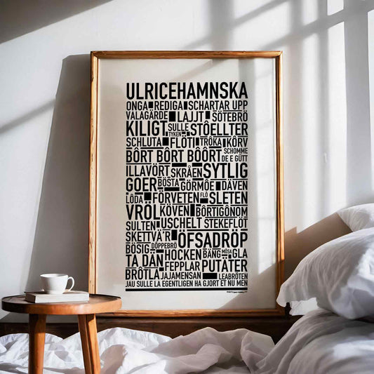 Ulricehamnska Dialekt Text Poster