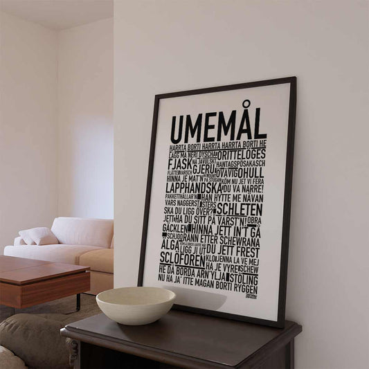 Umemål Dialekt Text Poster
