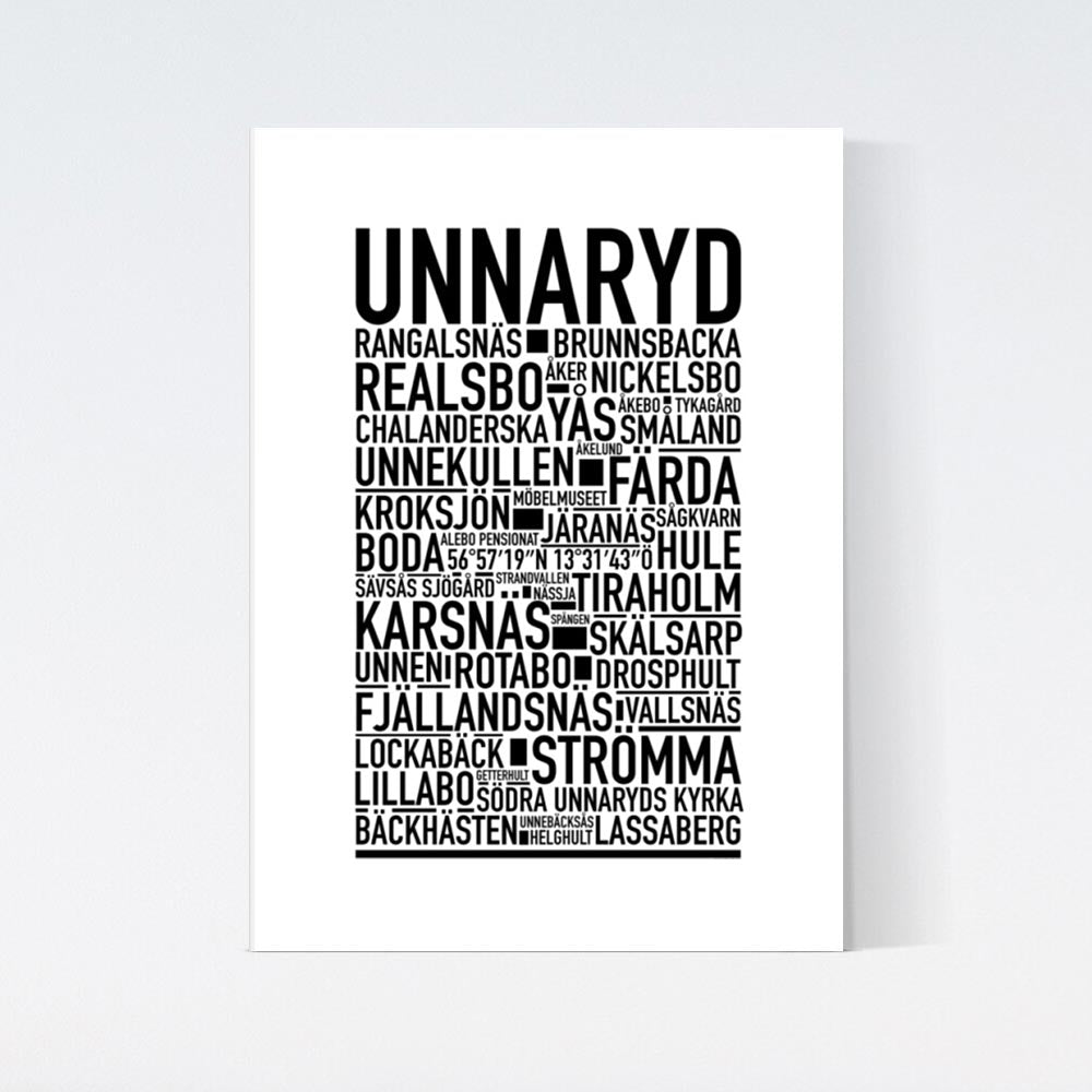 Unnaryd Text Poster