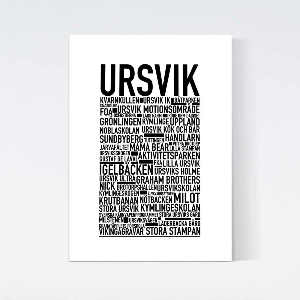 Ursvik Text Poster