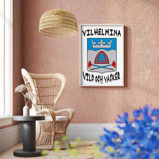 Vilhelmina Vild Vacker Graffiti Poster