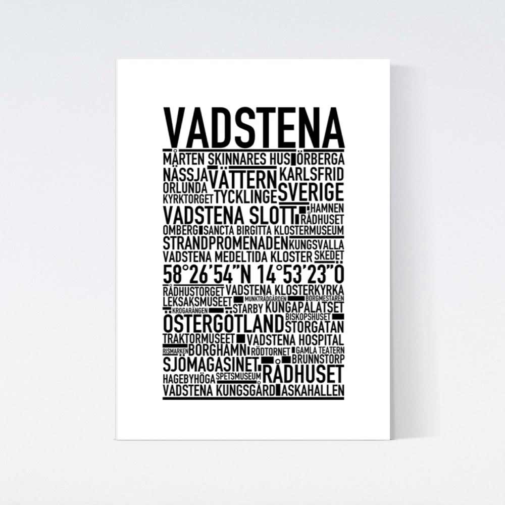 Vadstena Text Poster