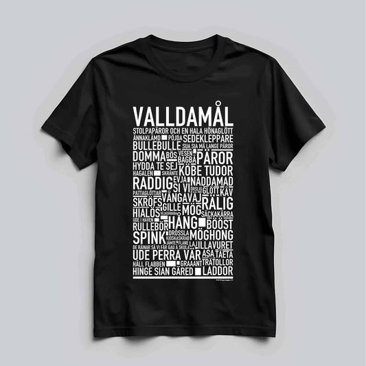 Valldamål Dialekt Text T-shirt