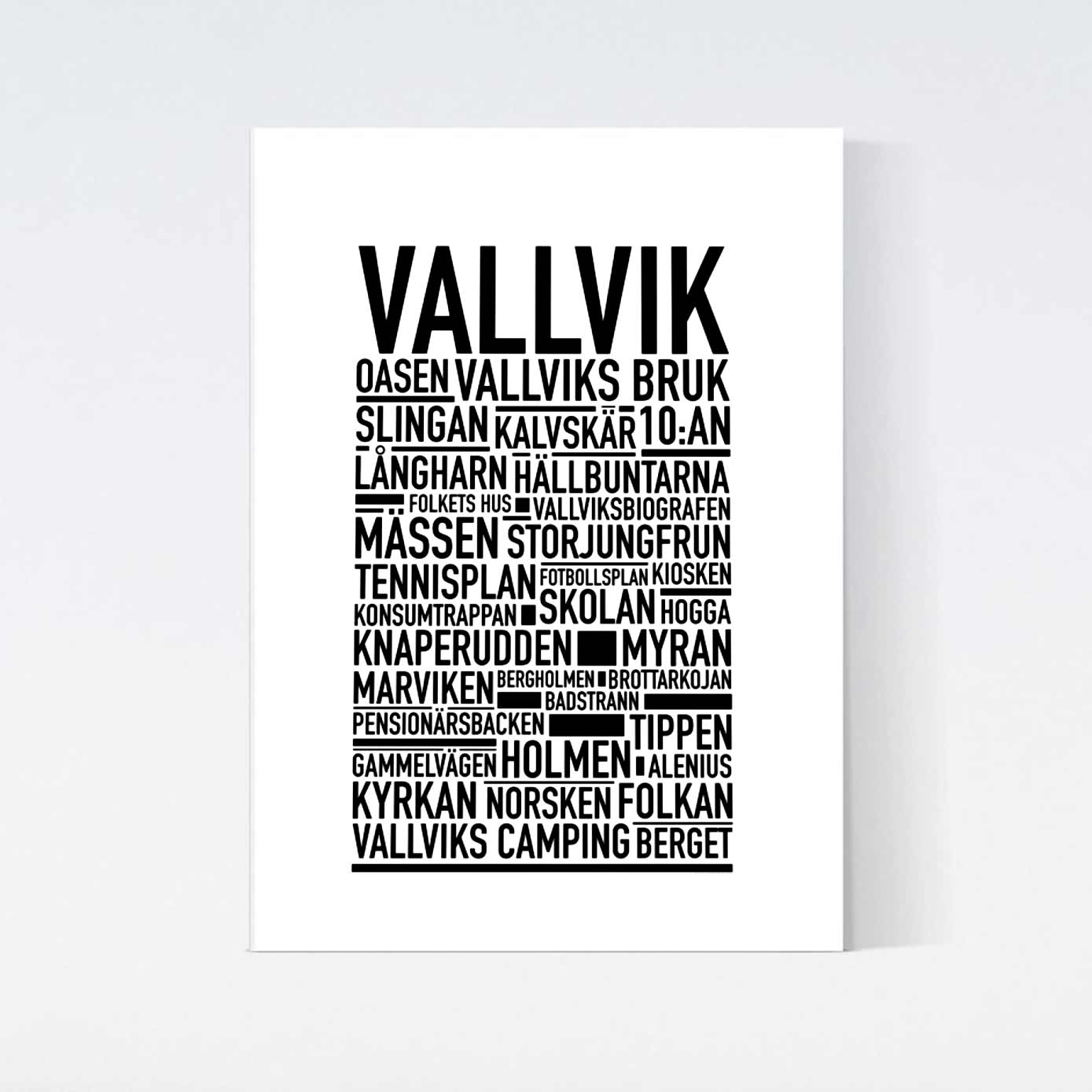 Vallvik Text Poster