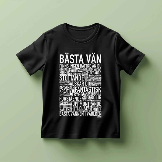 Bästa Vän Text Barn T-shirt