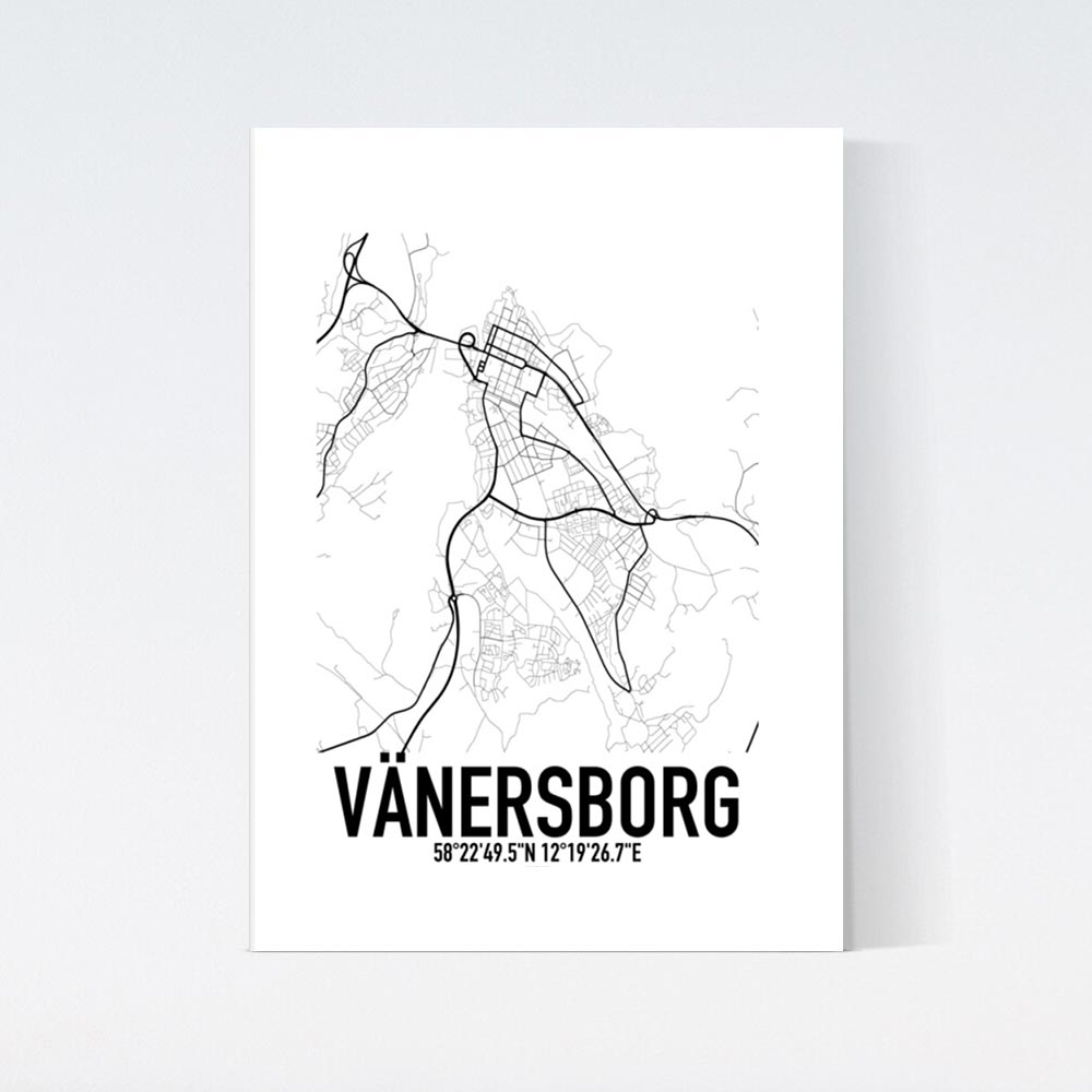 Vänersborg Karta Poster