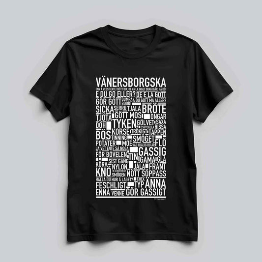 Vänersborgska Dialekt Text T-shirt
