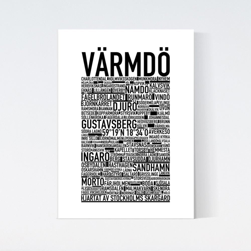 Värmdö Text Poster