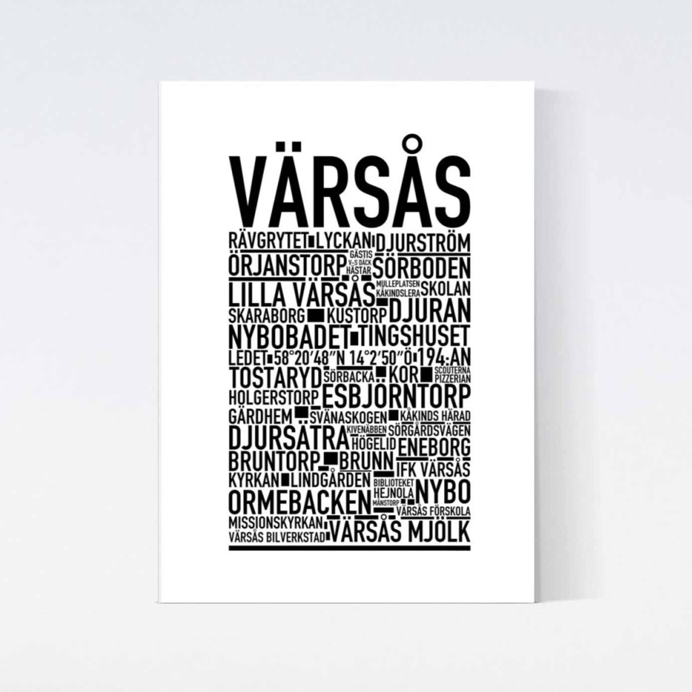 Värsås Text Poster
