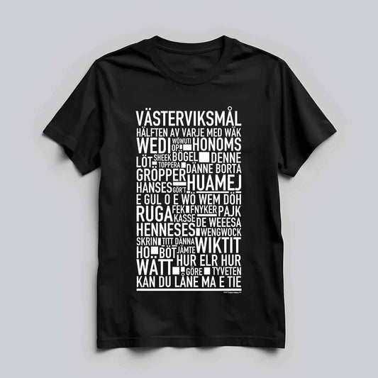 Västerviksmål Dialekt Text T-shirt