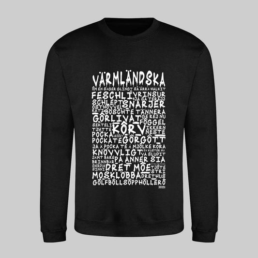 Värmländska Graffiti Dialekt Sweatshirt