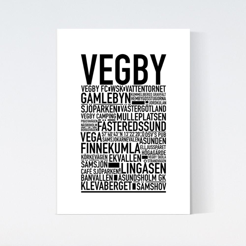 Vegby Text Poster