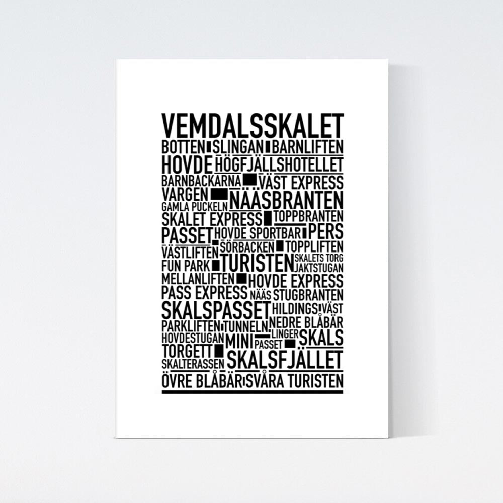 Vemdalsskalet Text Poster