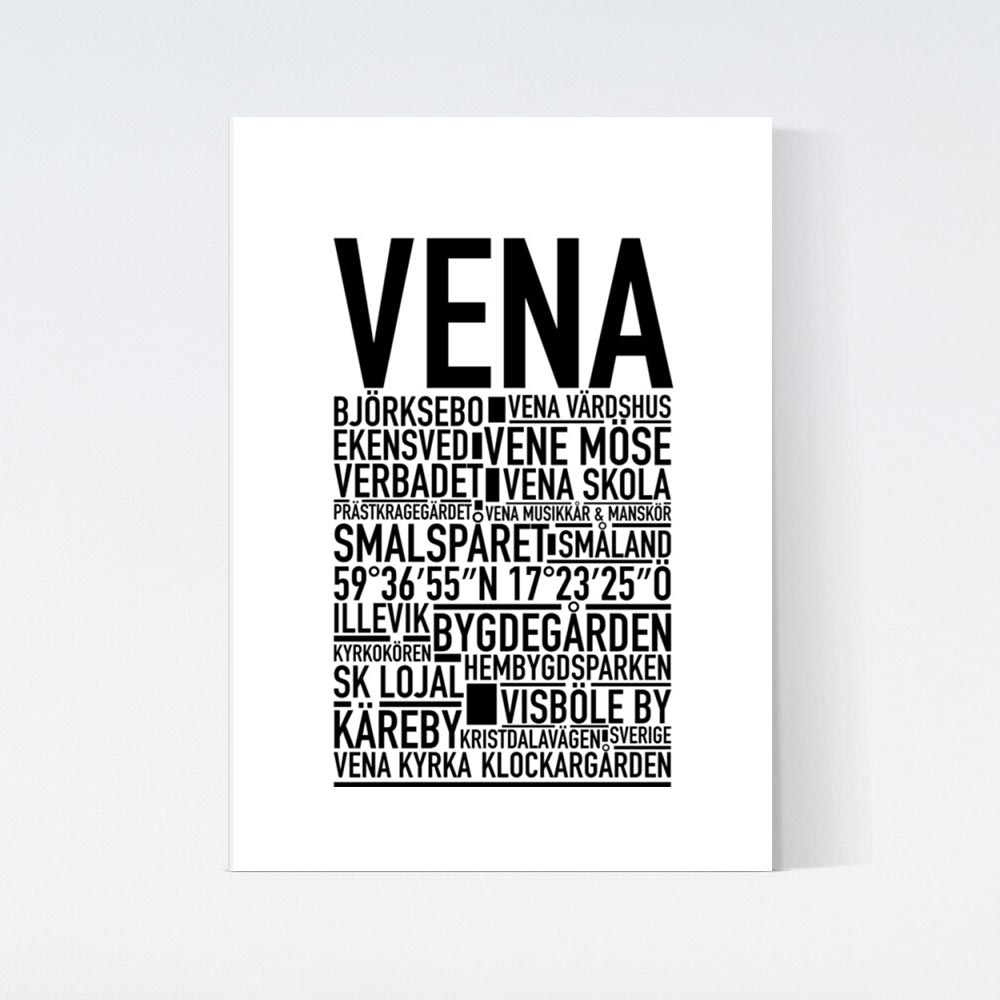 Vena Text Poster