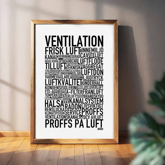 Ventilation Text Poster