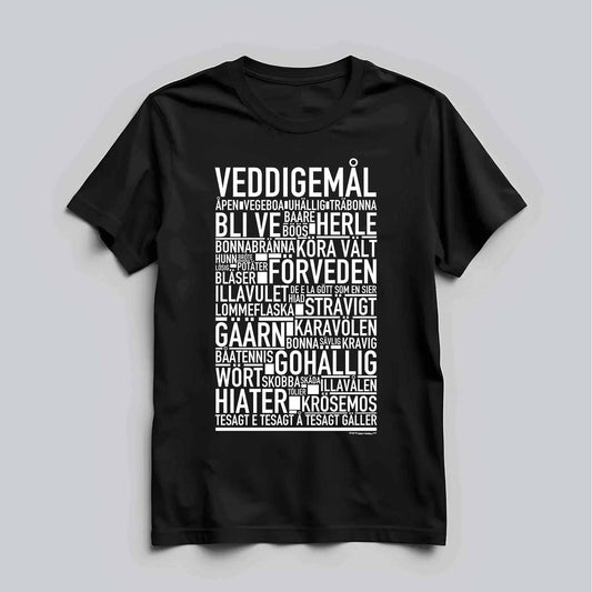 Vellingska Dialekt Text T-shirt