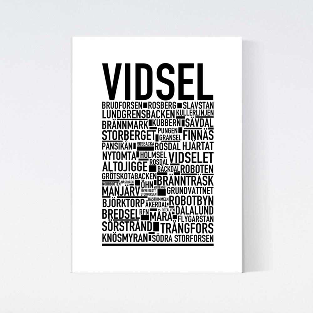 Vidsel Text Poster