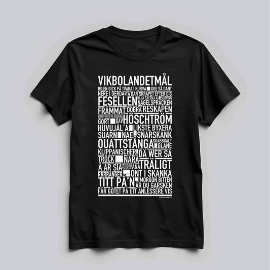 Vikbolandetmål Dialekt Text T-shirt