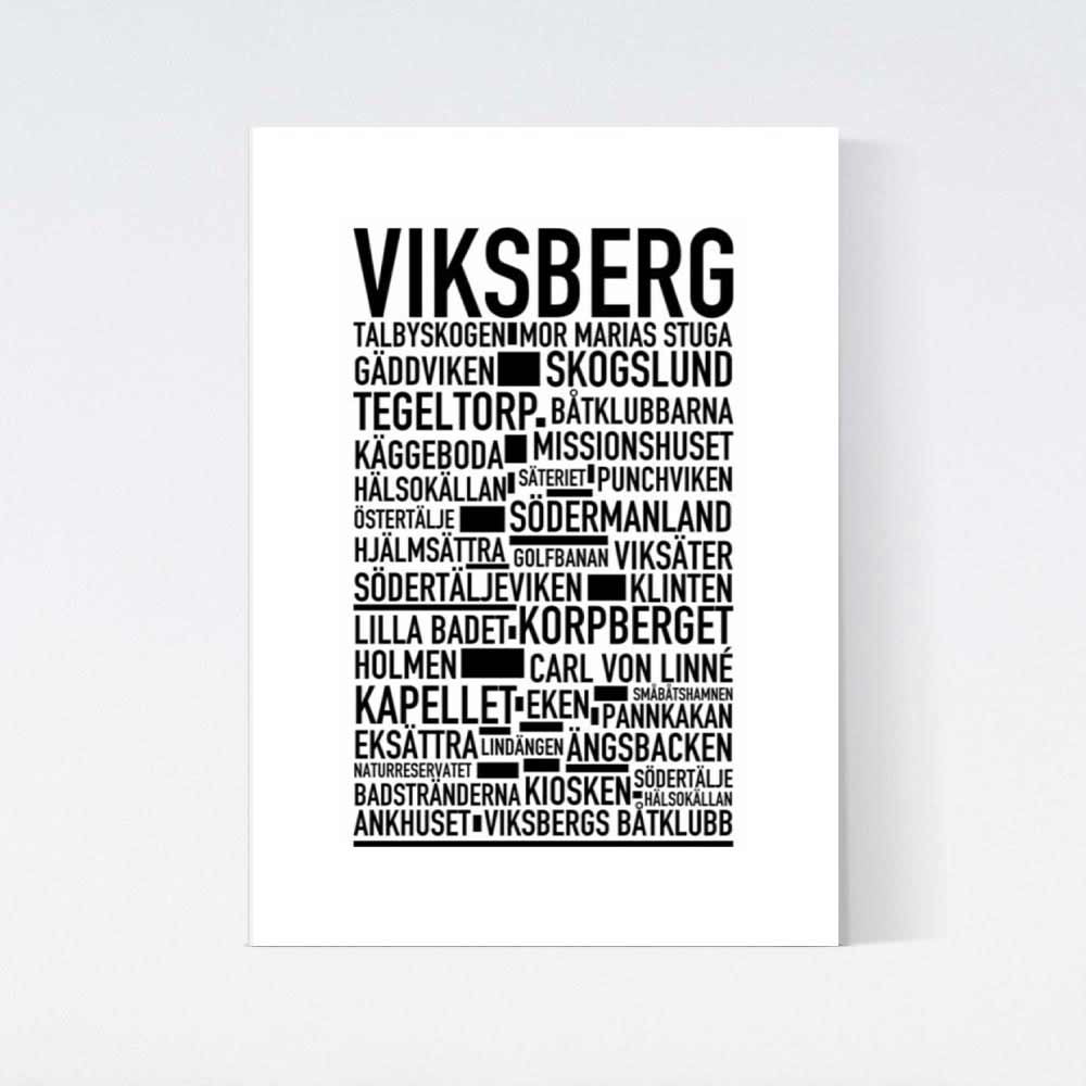 Viksberg Text Poster