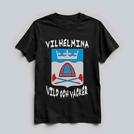Vilhelmina Vild Vacker Graffiti Text T-shirt