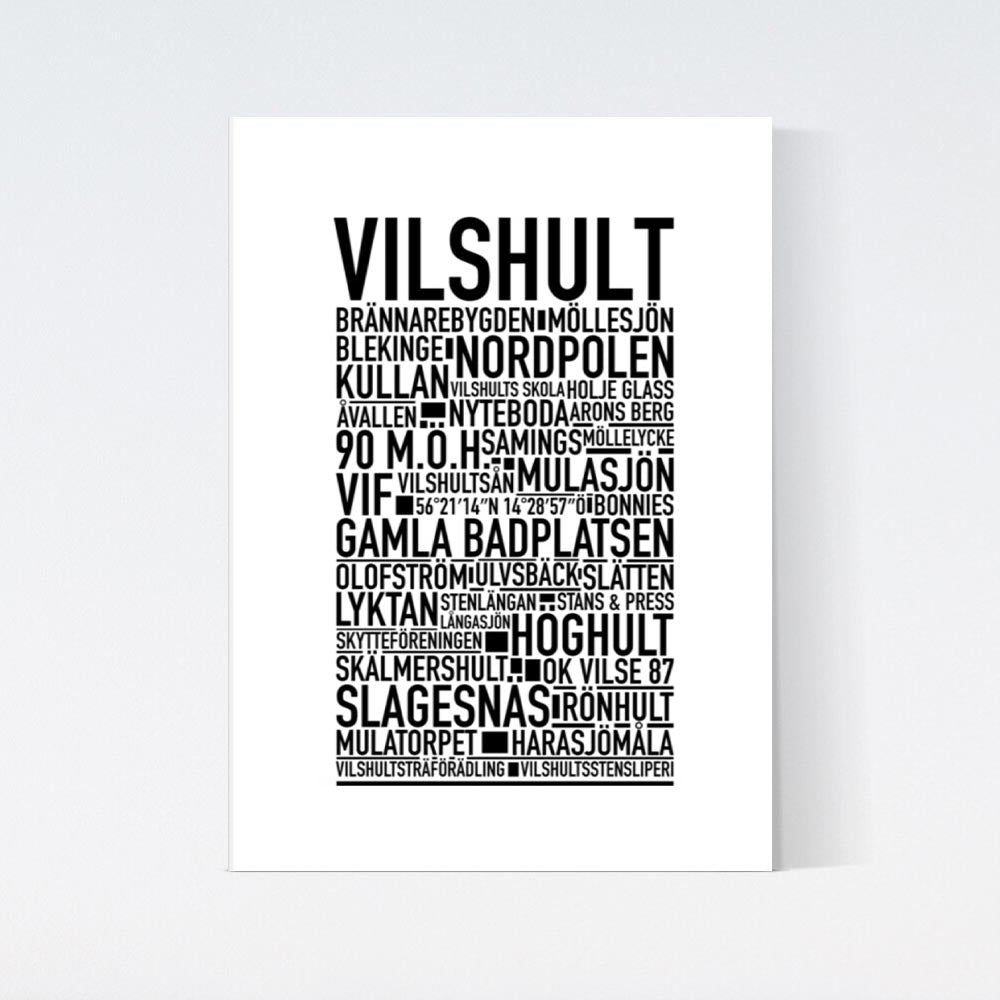 Vilshult Text Poster