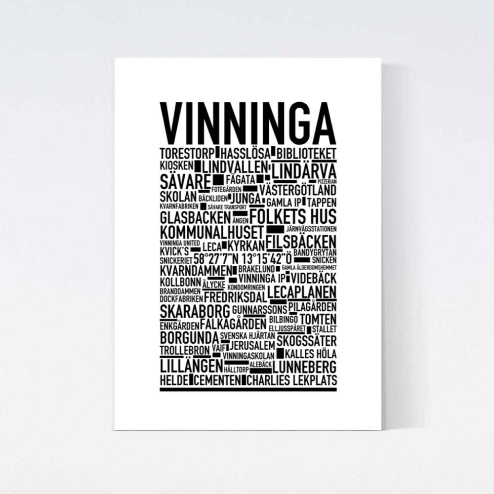 Vinninga Text Poster