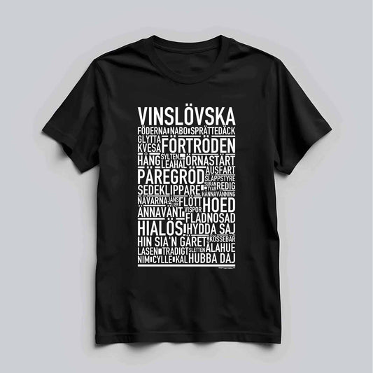 Vinslövska Dialekt Text T-shirt