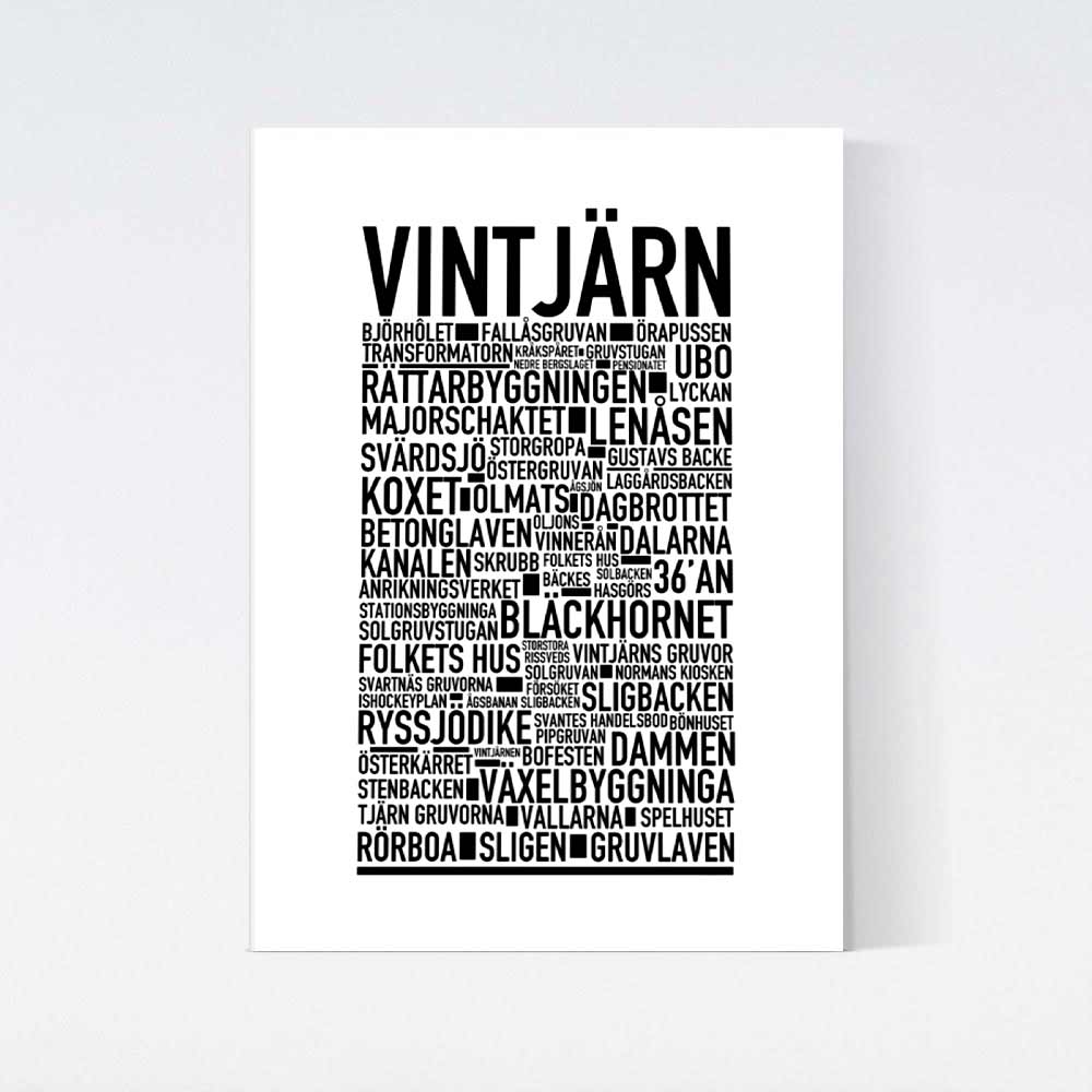 Vintjärn Text Poster