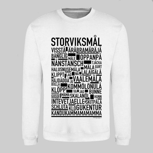 Storviksmål Dialekt Text Sweatshirt