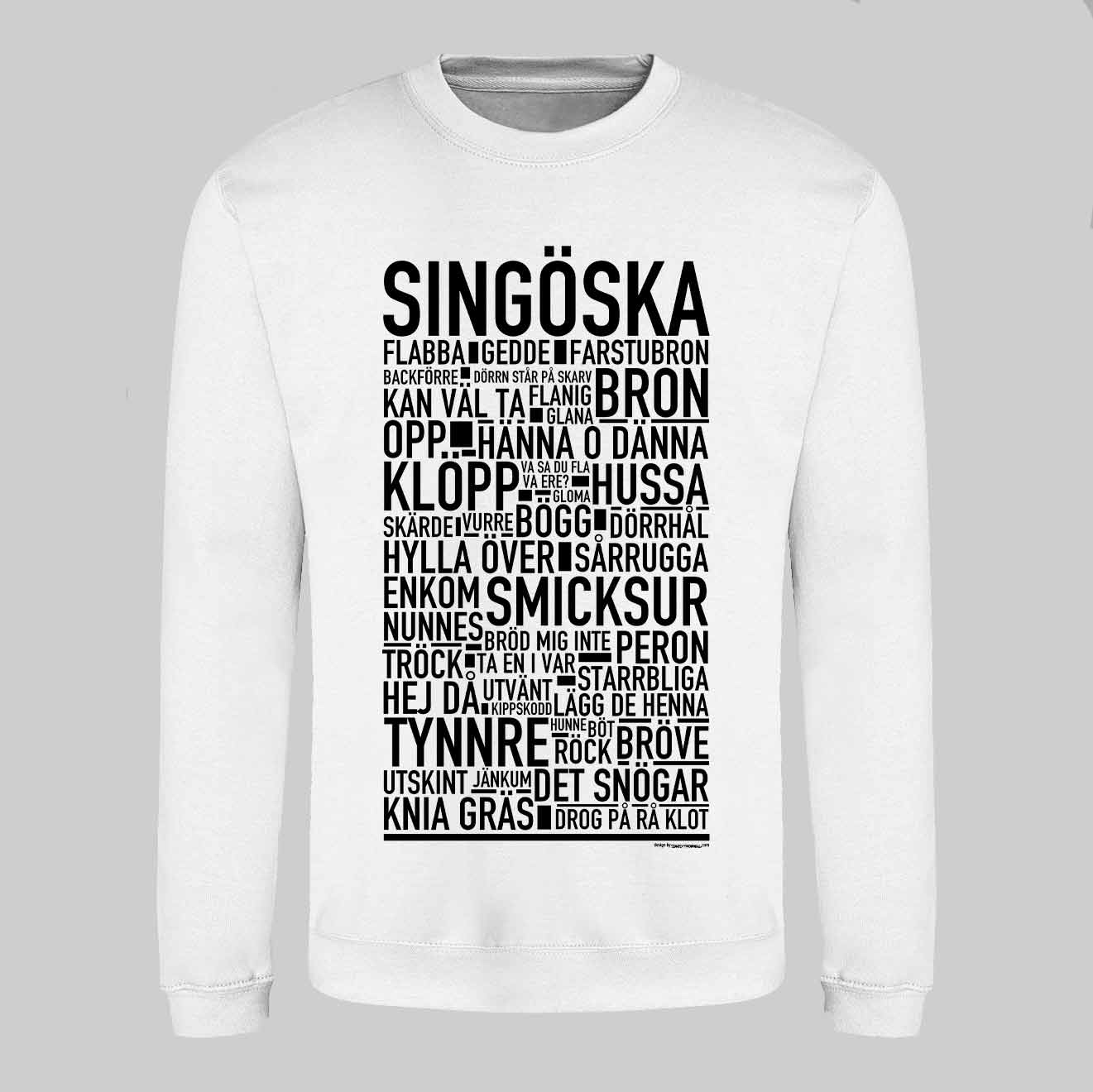 Singöska Dialekt Text Sweatshirt