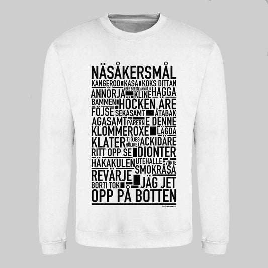 Näsåkersmål Dialekt Text Sweatshirt