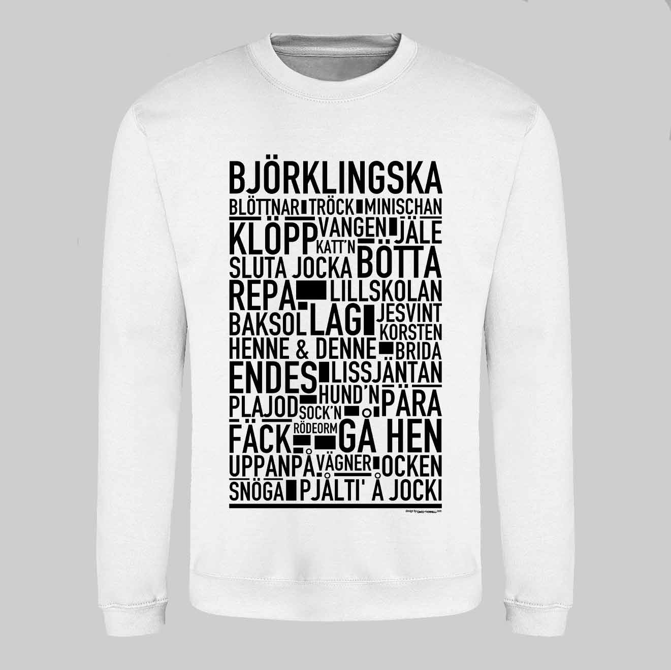 Björklingska Dialekt Text Sweatshirt