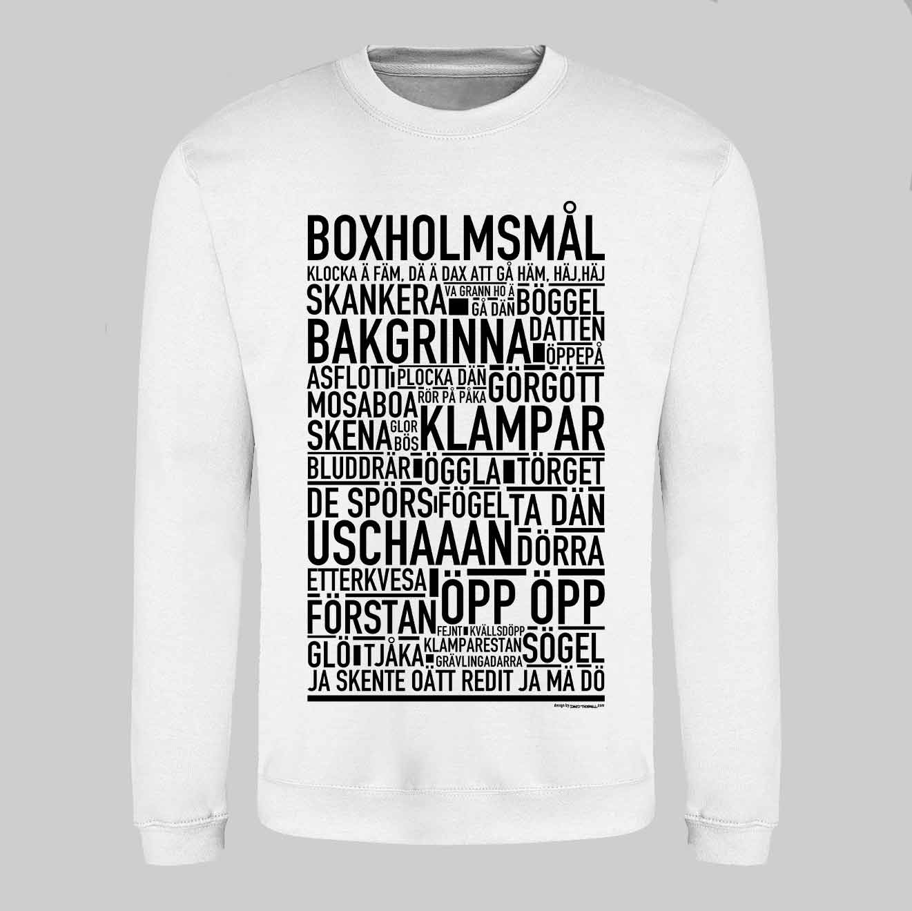 Boxholmsmål Dialekt Text Sweatshirt
