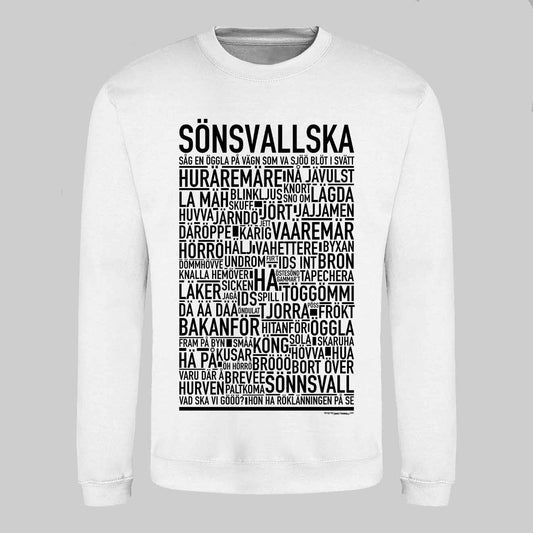 Sönsvallska Dialekt Text Sweatshirt