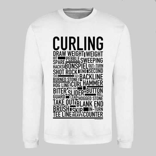 Curling Text Sweatshirt