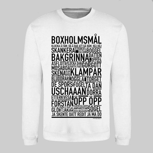 Boxholmsmål Dialekt Text Sweatshirt