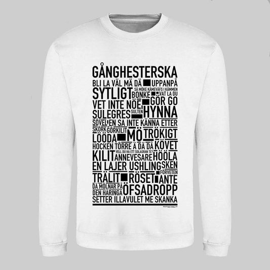 Gånghesterska Dialekt Text Sweatshirt