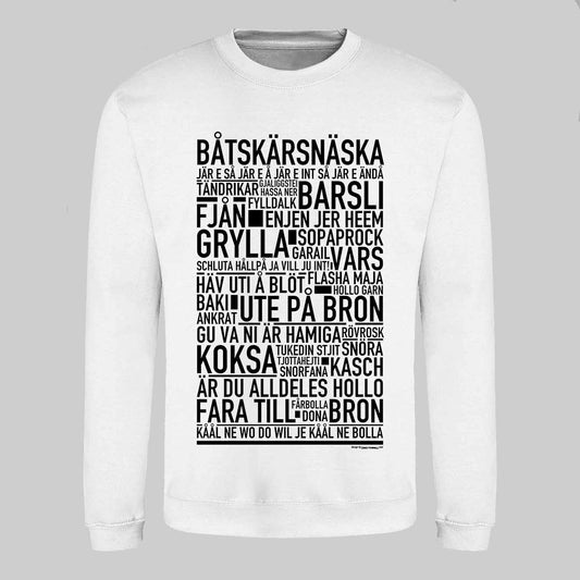 Båtskärsnäska Dialekt Text Sweatshirt