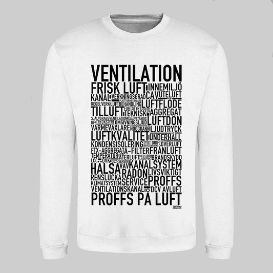 Ventilation Text Sweatshirt