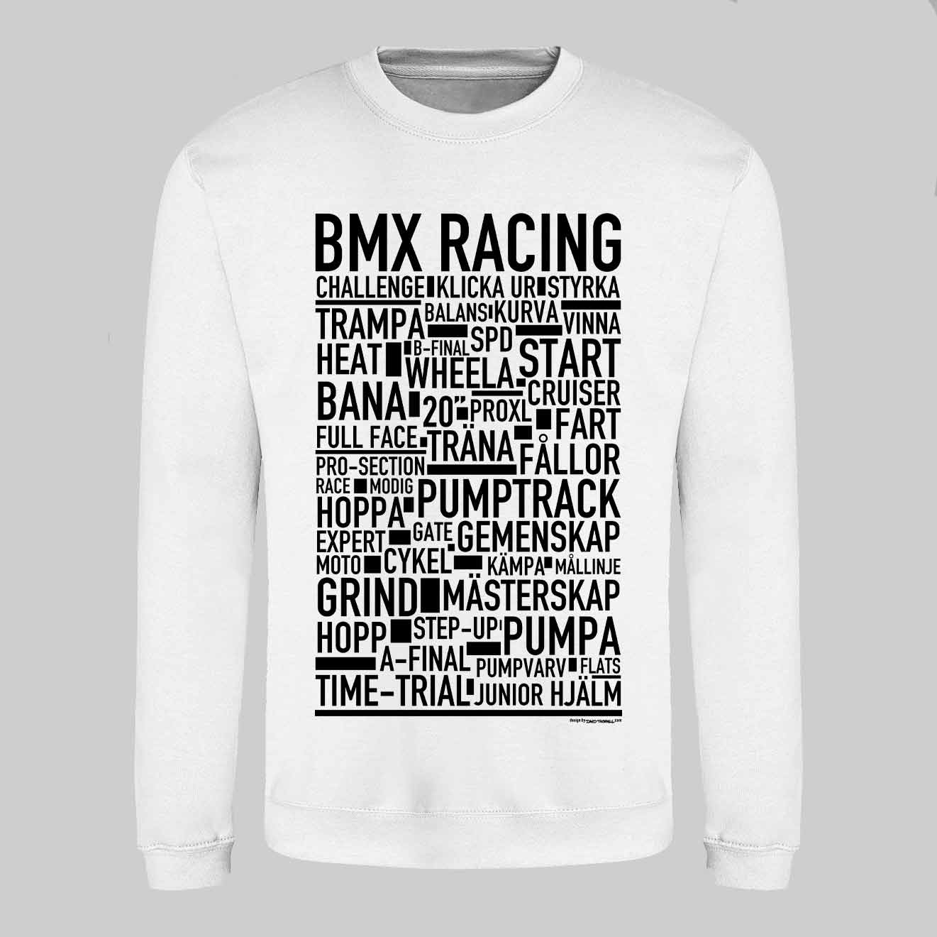 BMX Racing Text Sweatshirt